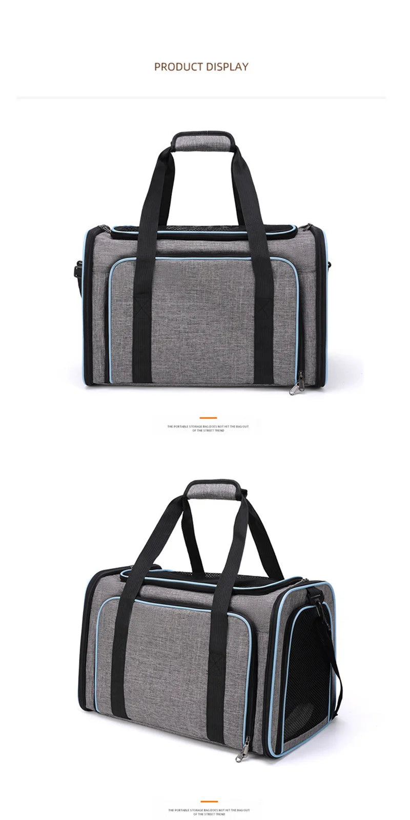 Cat Bag Carriers Outdoor Bag Transporter Portable Handbags Small Foldable Dog Cat Accessories Travel Car Carrying Pet Moving Bag