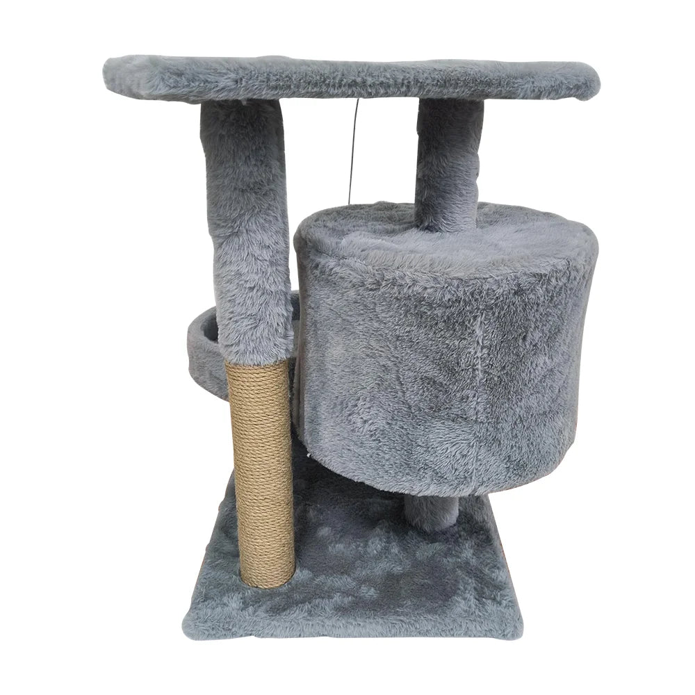 Cat trees cat climbing frame Cat Tower Hammock Padded Perches and Condos Cat Jumping Toy with Ladder Cat Accessories Pet supplies