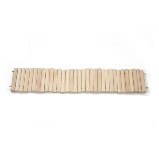 Bendable Hamster Climbing Ladder Multifunctional Easy To Install Hamster Suspension Bridge Wooden Cage Decoration