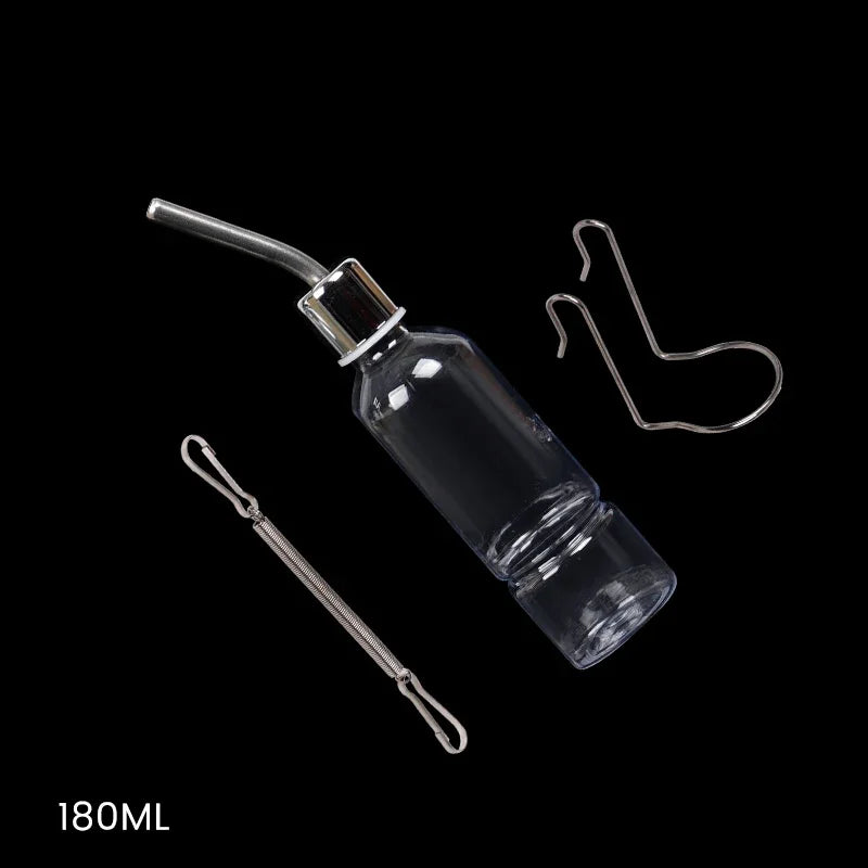 180/350/750ML Plastic Rabbit Drinking Bottle Hamster Cage Water Bottle Dispenser for Bunny Guinea Pig Squirrel Small Pet Feeder