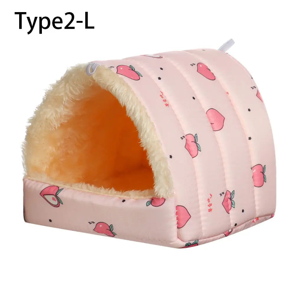 Soft Rabbit Squirrel Comfortable Winter Small Animal Sleeping Bed Guinea Pig Nest Warm Mat Hamster House