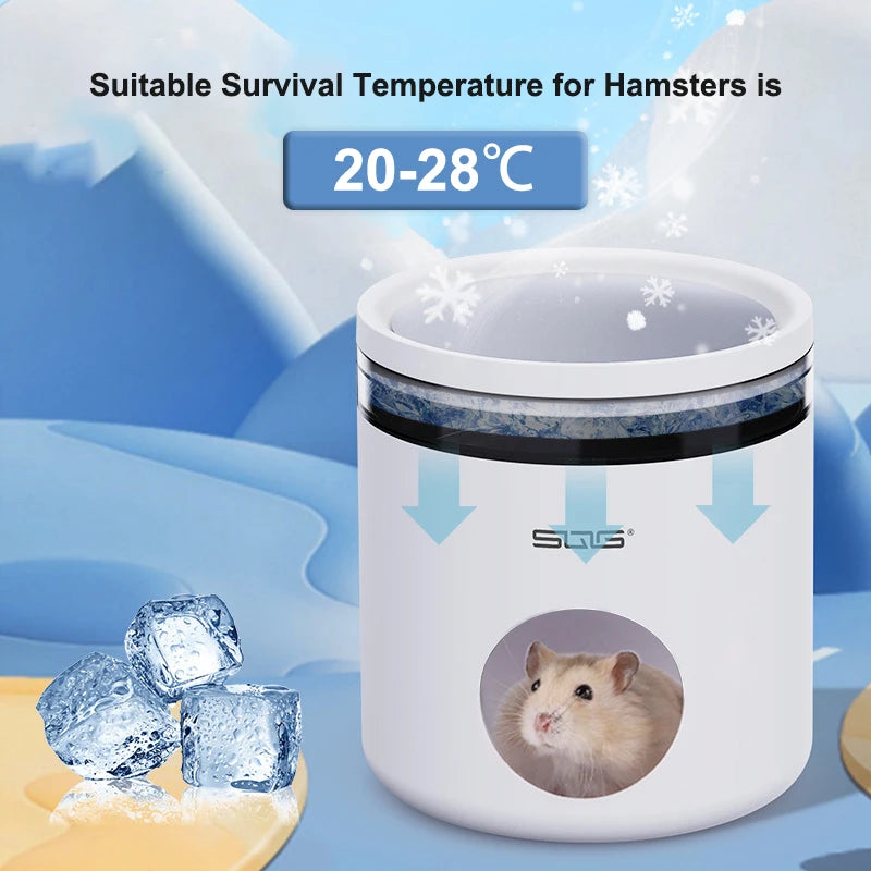 Hamster Ice House Golden Bear Greenhouse Summer Coolness and Cooling Artifact Small Pet Summer Shelter Evacuation House