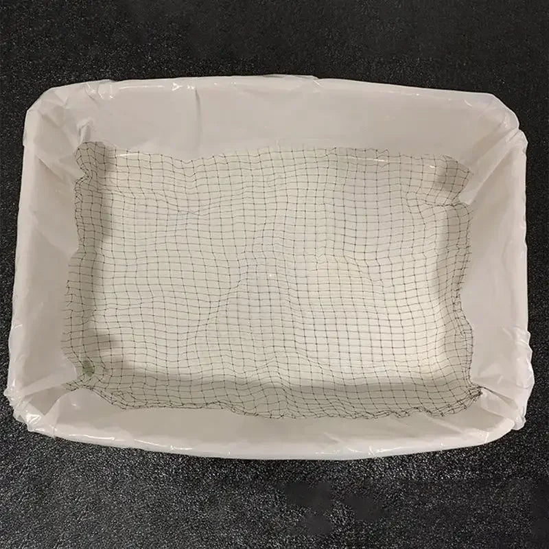Cat Litter Bags Liners 10Pcs Drawstring Sifting Cat Litter Bags with Filter Net Reusable Litter Box Liners Thick Cat  Bags