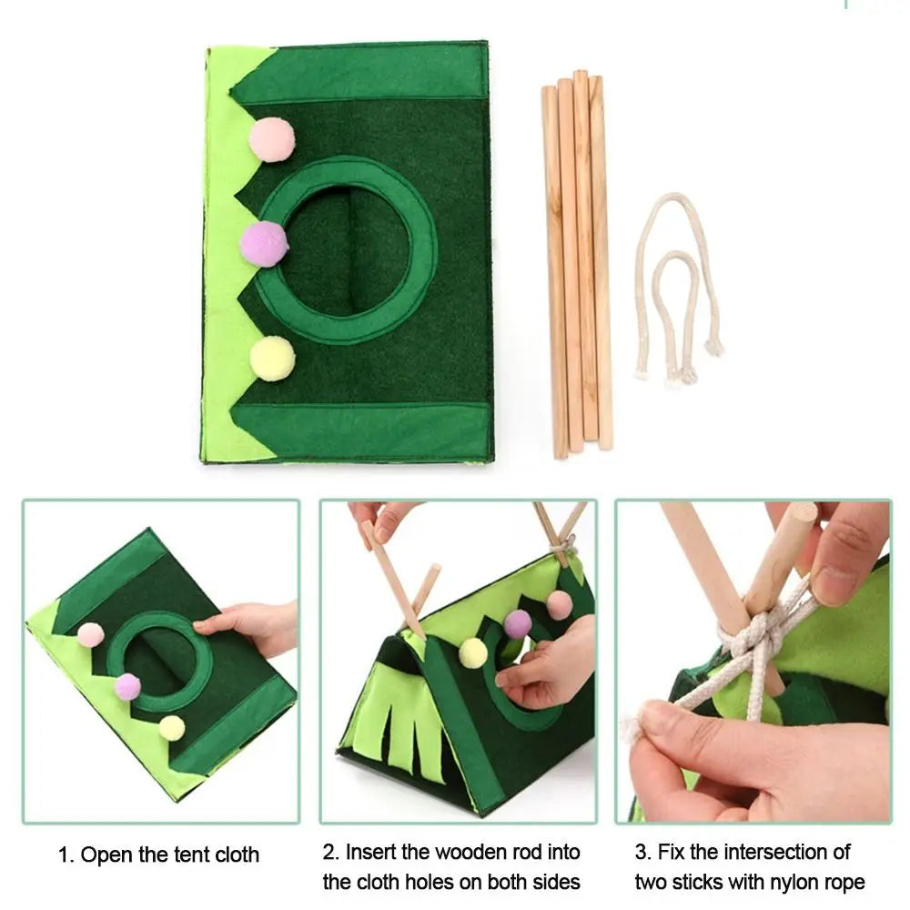Felt Tent Hideout Cage Animal Tunnel House Hamster Cage Hamster House Rabbit Nest Small Pet Nest