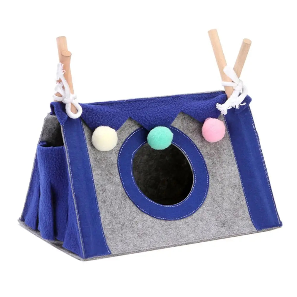 Felt Tent Hideout Cage Animal Tunnel House Hamster Cage Hamster House Rabbit Nest Small Pet Nest
