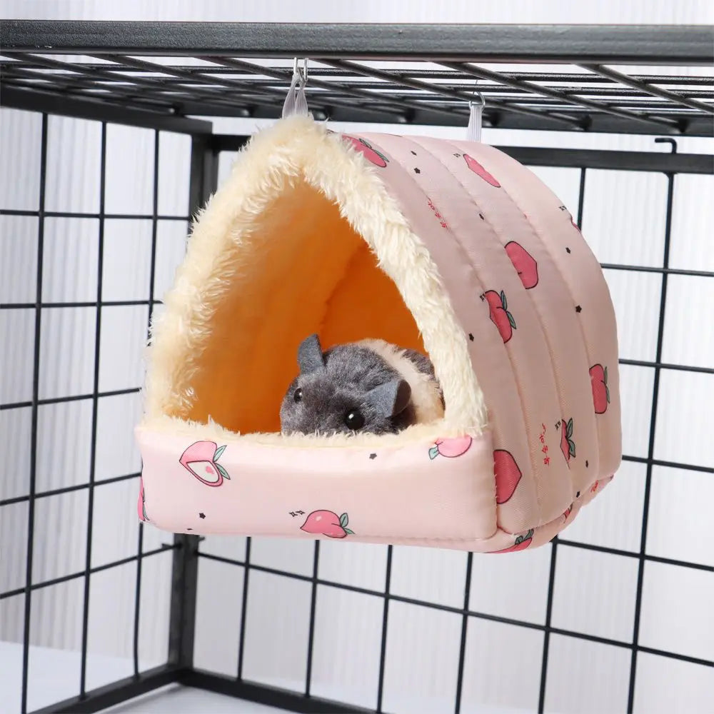 Soft Rabbit Squirrel Comfortable Winter Small Animal Sleeping Bed Guinea Pig Nest Warm Mat Hamster House