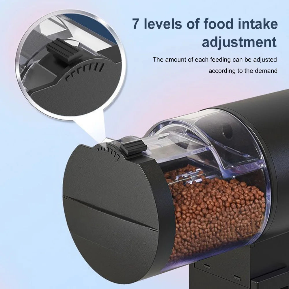 3-1PCS Automatic Fish Feeder for Aquarium 100ml/3.38oz Capacity Auto Fish Feeders Easy to Set Up Smart Timer Fish Food Dispenser