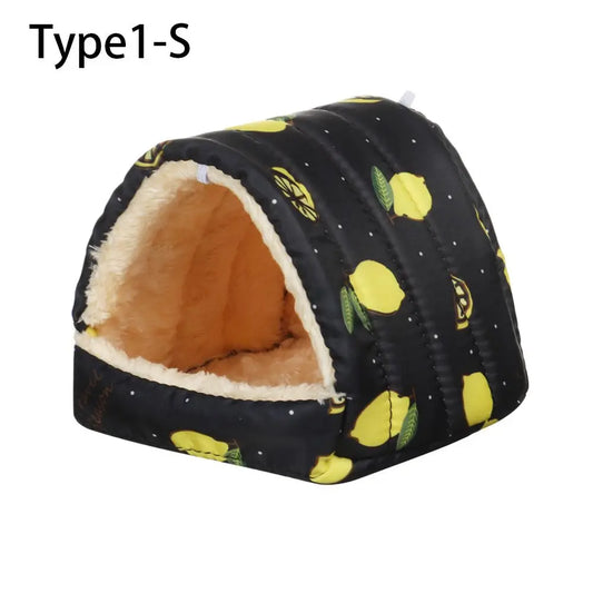 Soft Rabbit Squirrel Comfortable Winter Small Animal Sleeping Bed Guinea Pig Nest Warm Mat Hamster House