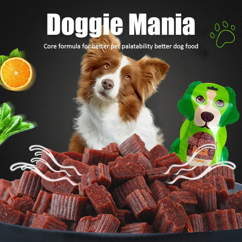 Dog Snacks Beef Particles Easy Digesting Nutritious Delicious Chewy Training Rewards for Adult Dog Puppies Pet Food Snacks