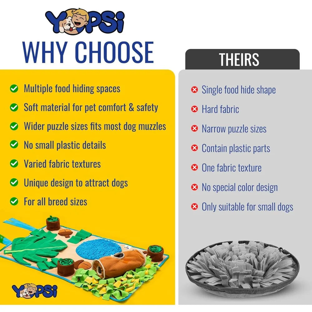 Snuffle Mat for Dogs Large Breed 39.4''x23.6''- Interactive Dog Toys for Boredom - Sniff mat - Mental Stimulation - Enrichment Toy