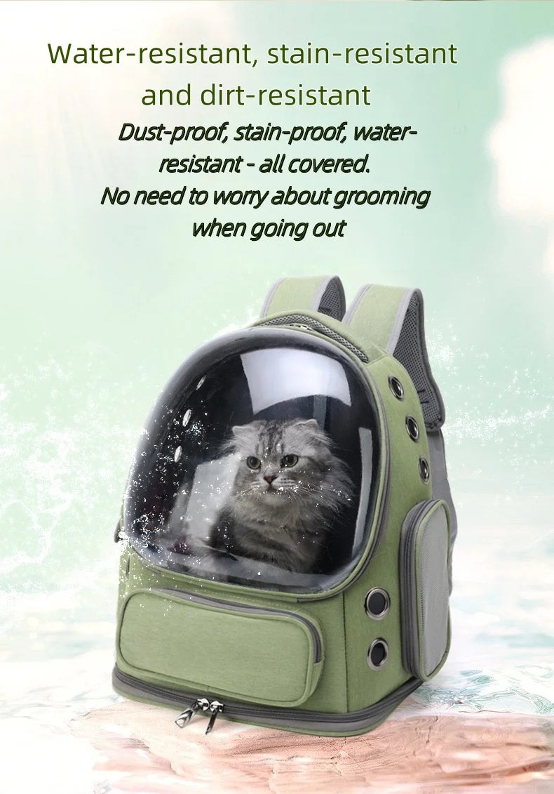 2025 Transparent Pet Carrier Backpack Breathable Cat and Small Dog Bag Outdoor Travel Shoulder Bag Cat Accessories Pet Supplies
