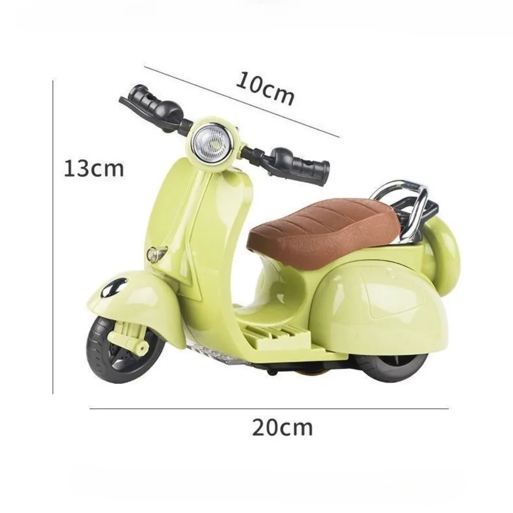 Pet Toy Mini Motorcycle Electric Bike Toy Kitten Hamster Stunt Rotation Cat Accessories Scooter Motorcycle with Lights Music