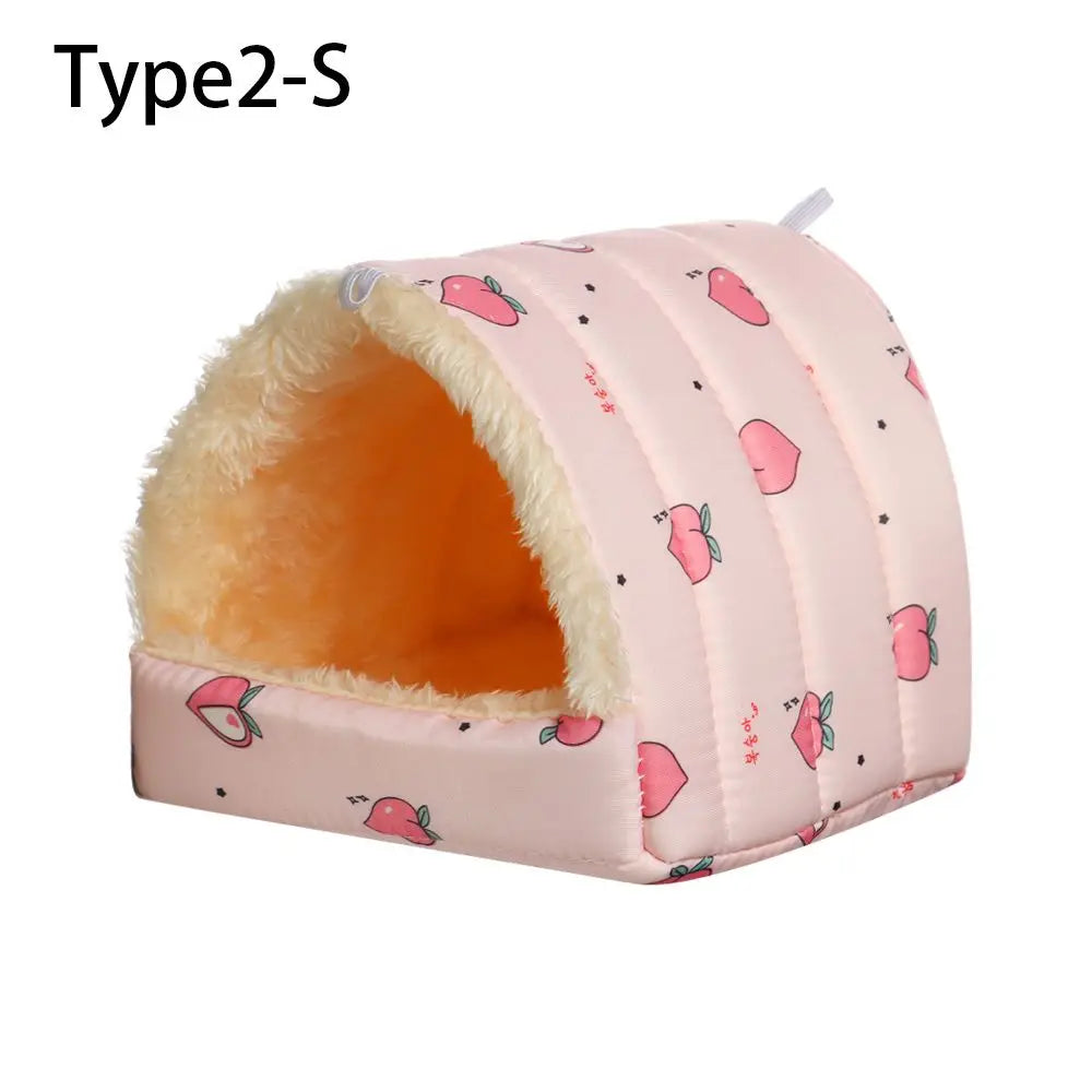 Soft Rabbit Squirrel Comfortable Winter Small Animal Sleeping Bed Guinea Pig Nest Warm Mat Hamster House