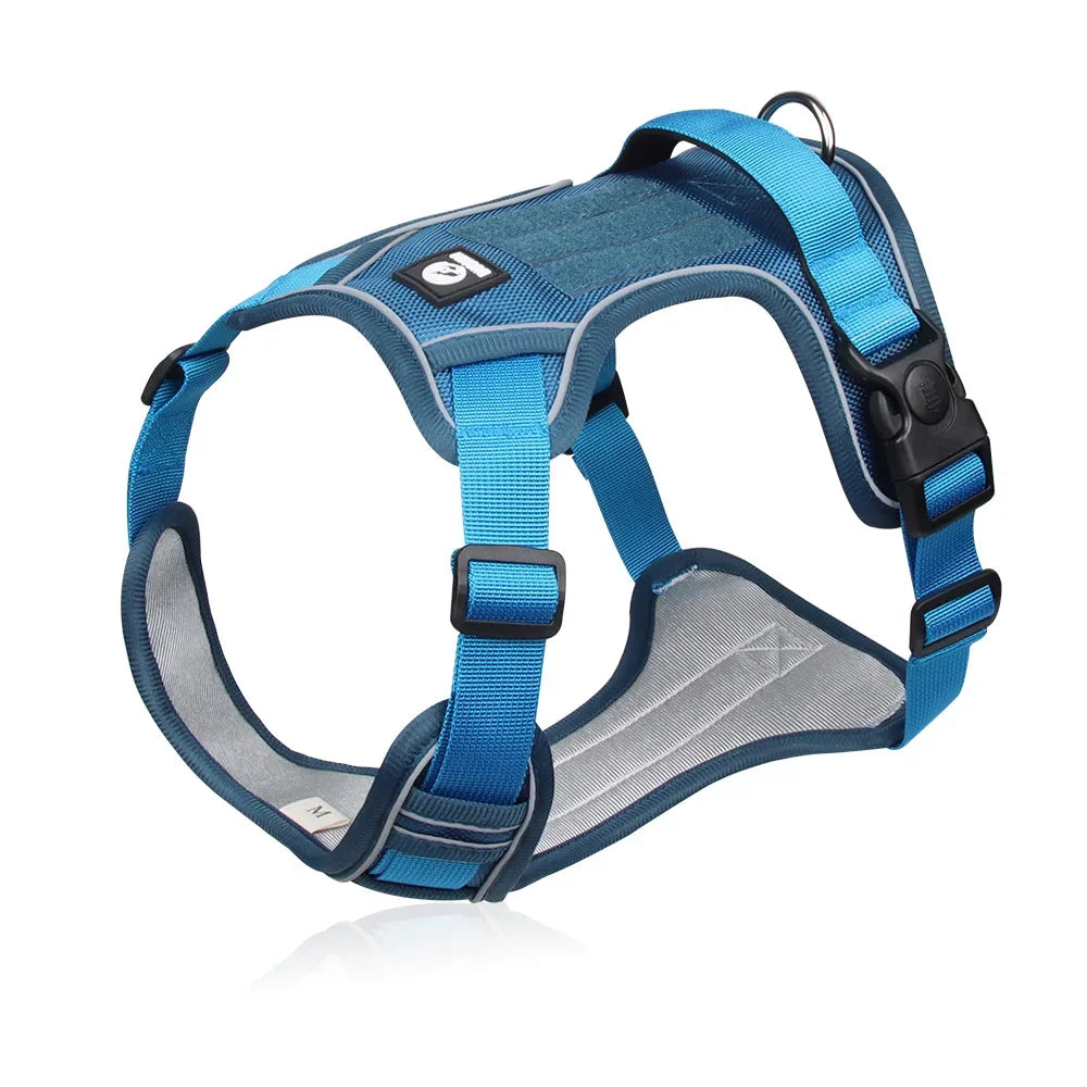 Dog Harness Reflective Dog Collars Harness Midium/Large Dogs Vests 1680D Waterproof Oxford Cloth Dog Harnesses Pet Accessories