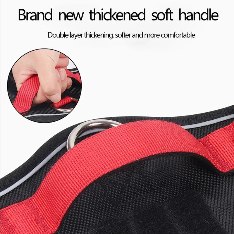 Dog Harness Reflective Dog Collars Harness Midium/Large Dogs Vests 1680D Waterproof Oxford Cloth Dog Harnesses Pet Accessories
