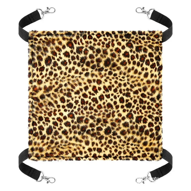 Cat Canvas Hammock Bed Pet Hamster Beds Double-Sided Hanging Bed Pet Swing Bed Hamster Squirrel Rabbit Rest Sleep Supplies