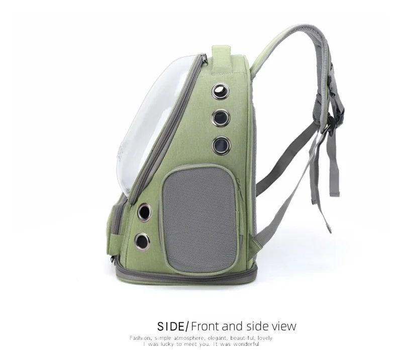 2025 Transparent Pet Carrier Backpack Breathable Cat and Small Dog Bag Outdoor Travel Shoulder Bag Cat Accessories Pet Supplies