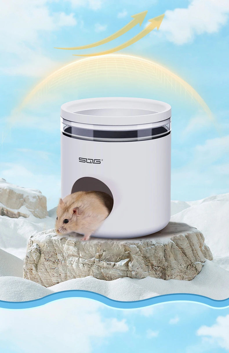 Hamster Ice House Golden Bear Greenhouse Summer Coolness and Cooling Artifact Small Pet Summer Shelter Evacuation House