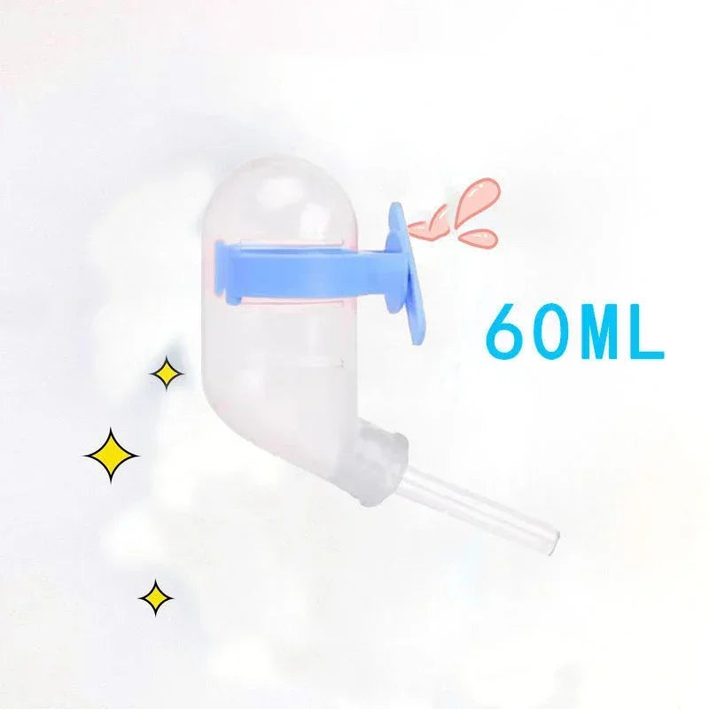 60-250ml Hamster Drinker Water Bottle Dispenser Feeder Hanging Pet Guinea Pig Squirrel Rabbit Dog Drinking Head Pipe Fountain