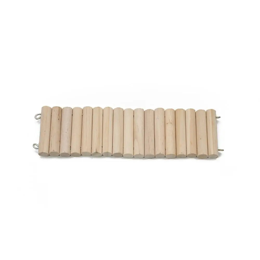 Bendable Hamster Climbing Ladder Multifunctional Easy To Install Hamster Suspension Bridge Wooden Cage Decoration