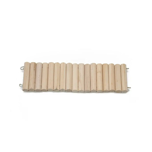 Bendable Hamster Climbing Ladder Multifunctional Easy To Install Hamster Suspension Bridge Wooden Cage Decoration