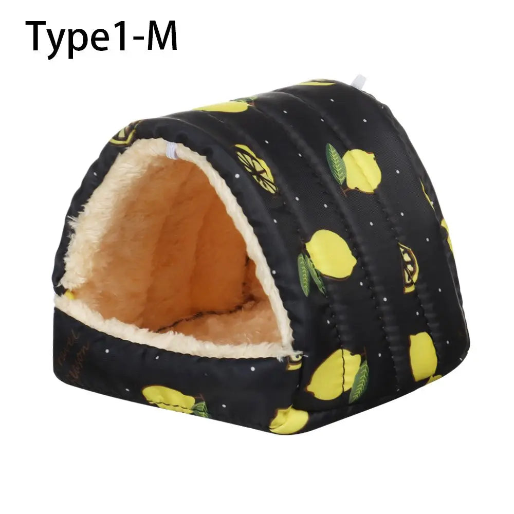 Soft Rabbit Squirrel Comfortable Winter Small Animal Sleeping Bed Guinea Pig Nest Warm Mat Hamster House