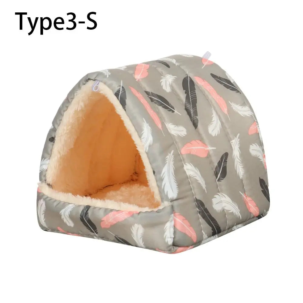 Soft Rabbit Squirrel Comfortable Winter Small Animal Sleeping Bed Guinea Pig Nest Warm Mat Hamster House