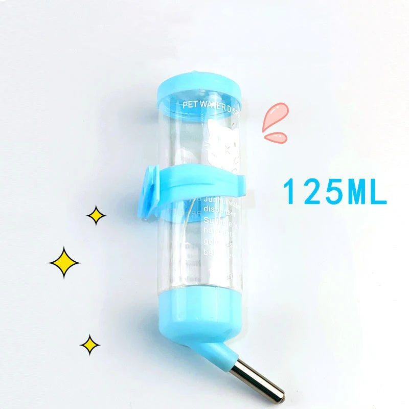 60-250ml Hamster Drinker Water Bottle Dispenser Feeder Hanging Pet Guinea Pig Squirrel Rabbit Dog Drinking Head Pipe Fountain