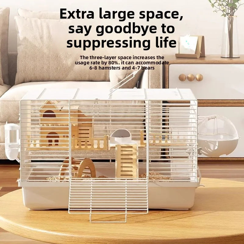 Extra Large Hamster Cage Luxury Villa Golden Hamster Habitat Basic Cage Cheap Big House Set with Accessories