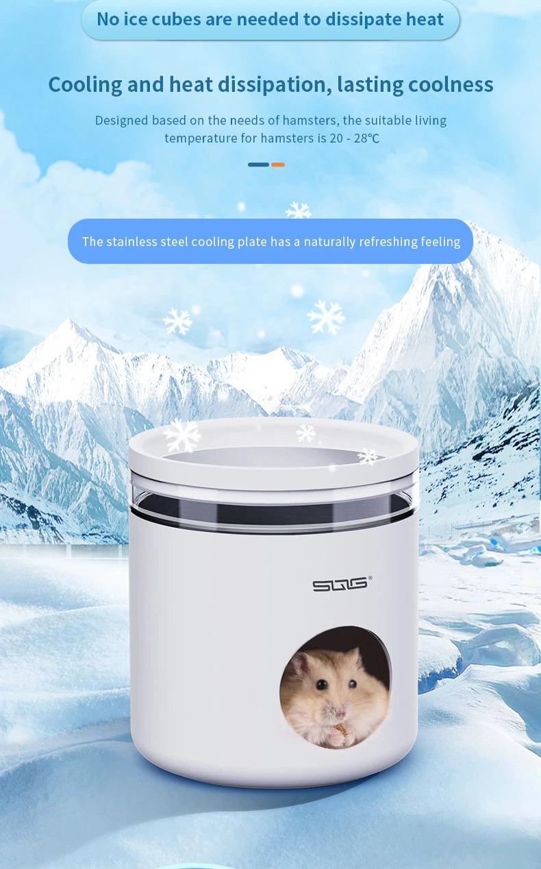 Hamster Ice House Golden Bear Greenhouse Summer Coolness and Cooling Artifact Small Pet Summer Shelter Evacuation House