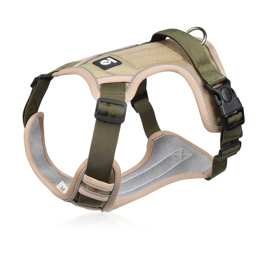 Dog Harness Reflective Dog Collars Harness Midium/Large Dogs Vests 1680D Waterproof Oxford Cloth Dog Harnesses Pet Accessories