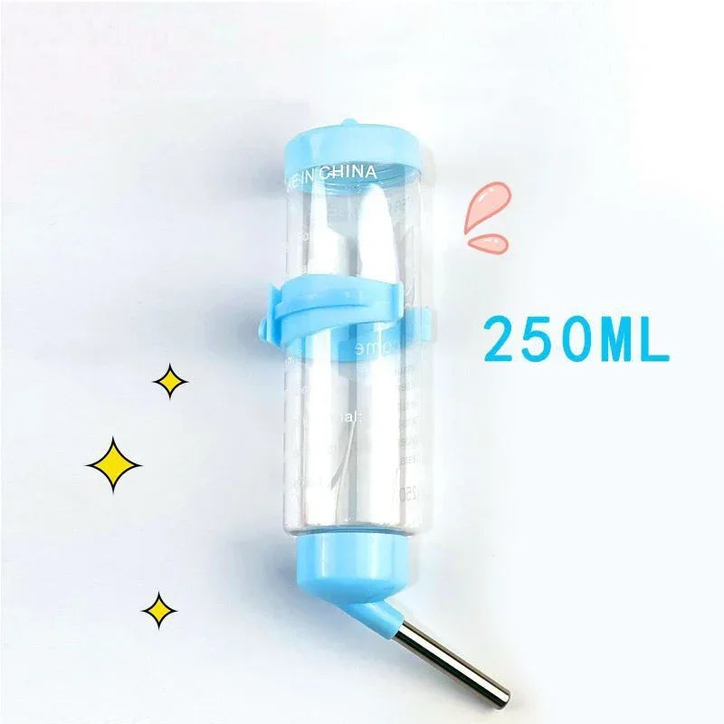 60-250ml Hamster Drinker Water Bottle Dispenser Feeder Hanging Pet Guinea Pig Squirrel Rabbit Dog Drinking Head Pipe Fountain