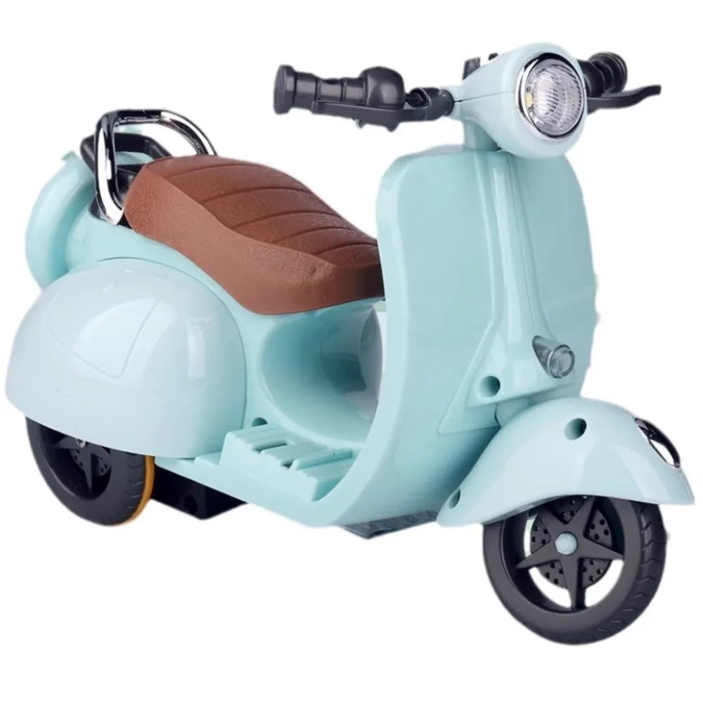 Pet Toy Mini Motorcycle Electric Bike Toy Kitten Hamster Stunt Rotation Cat Accessories Scooter Motorcycle with Lights Music
