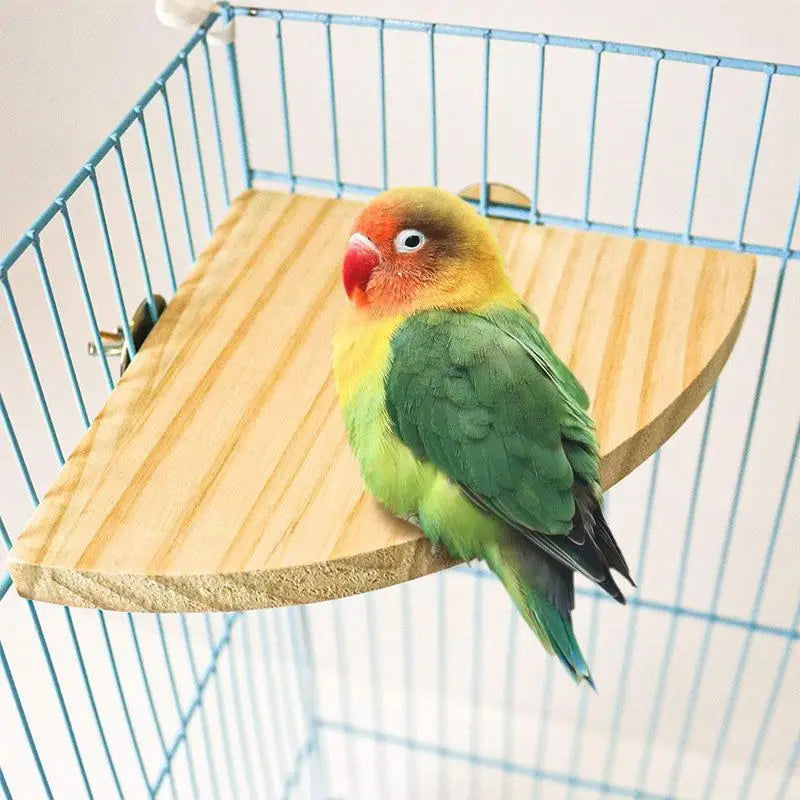 Parrot Stand Toys Wooden Bird Hamster Perch Platform Stands Playground Bird Supplies
