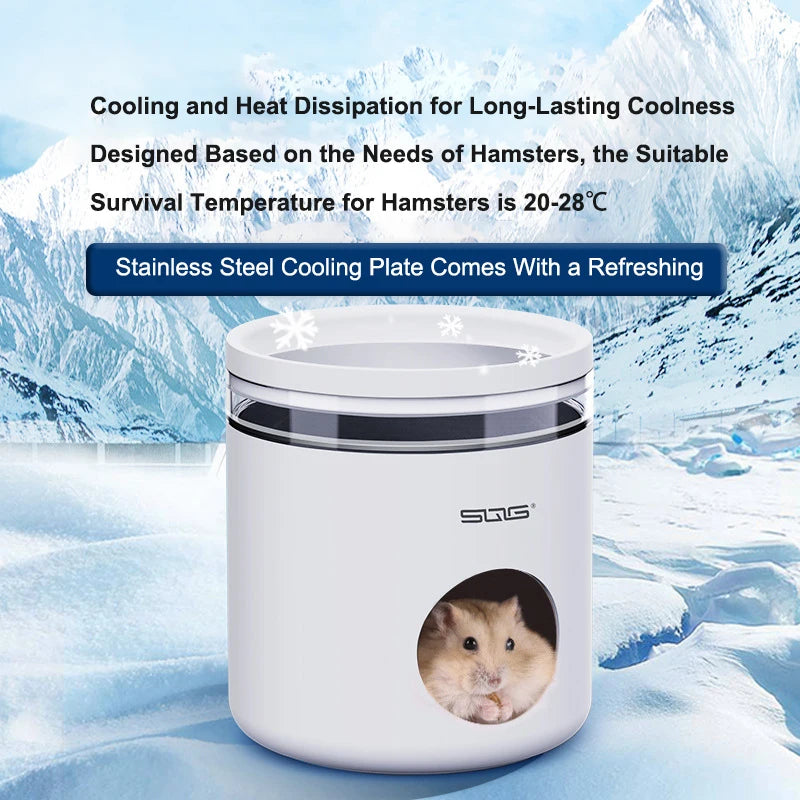 Hamster Ice House Golden Bear Greenhouse Summer Coolness and Cooling Artifact Small Pet Summer Shelter Evacuation House