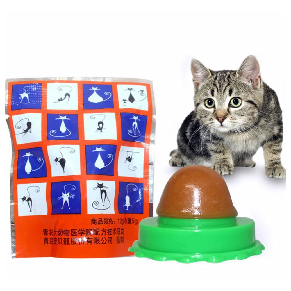 5/10Pcs Catnip Wall Ball Healthy Nutrition Lickable Pet Catnip Cat Sugar Ball Cat Snacks Candy Ball Pet Supplies