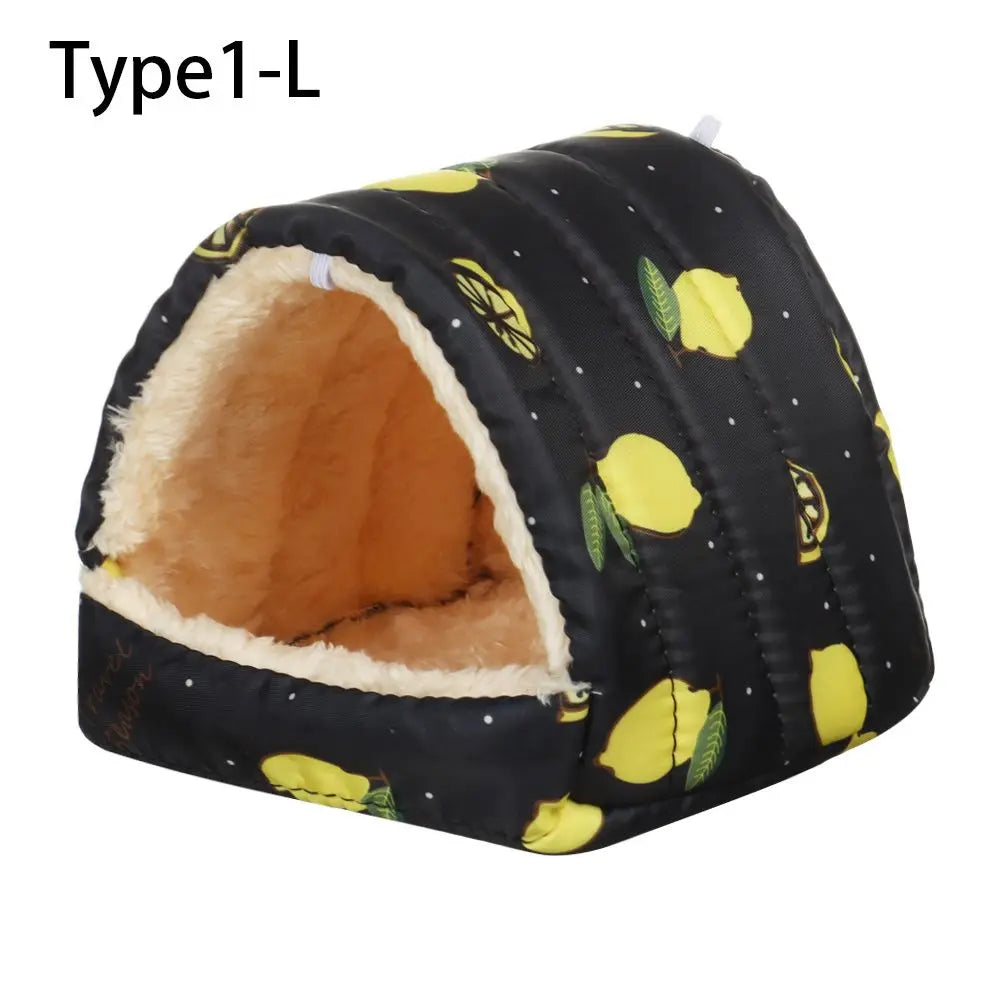 Soft Rabbit Squirrel Comfortable Winter Small Animal Sleeping Bed Guinea Pig Nest Warm Mat Hamster House