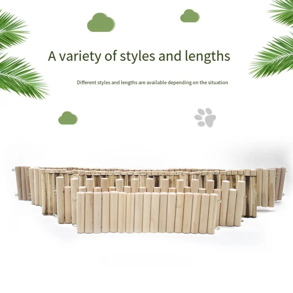 Bendable Hamster Multifunctional Easy To Install Hamster Wooden Cage Decoration