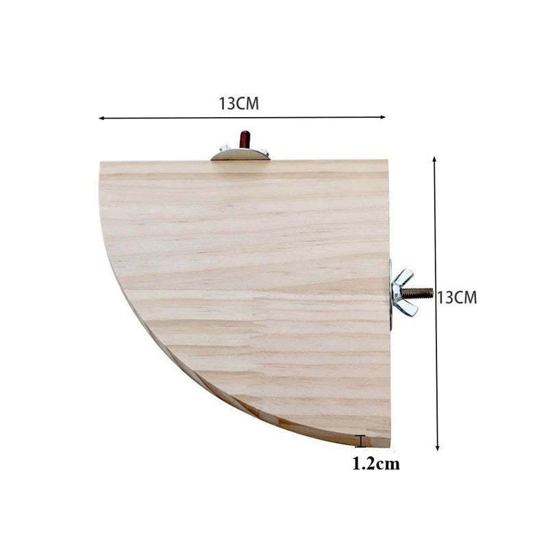 Parrot Stand Toys Wooden Bird Hamster Perch Platform Stands Playground Bird Supplies