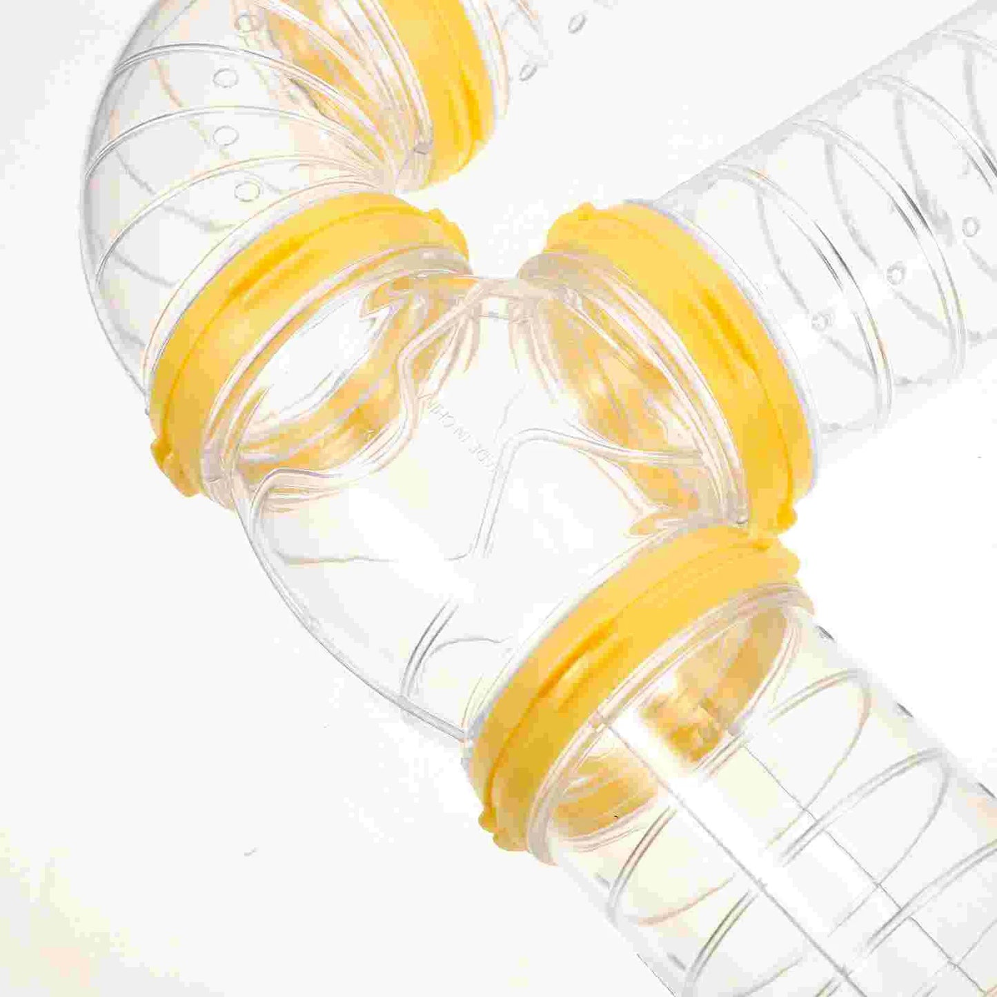 2 Sets Pp Hamster Tunnel Toy Tubes Obstacle Courses For Squirrels Guinea Pigs Hedgehogs Plastic Cage Accessories Connector